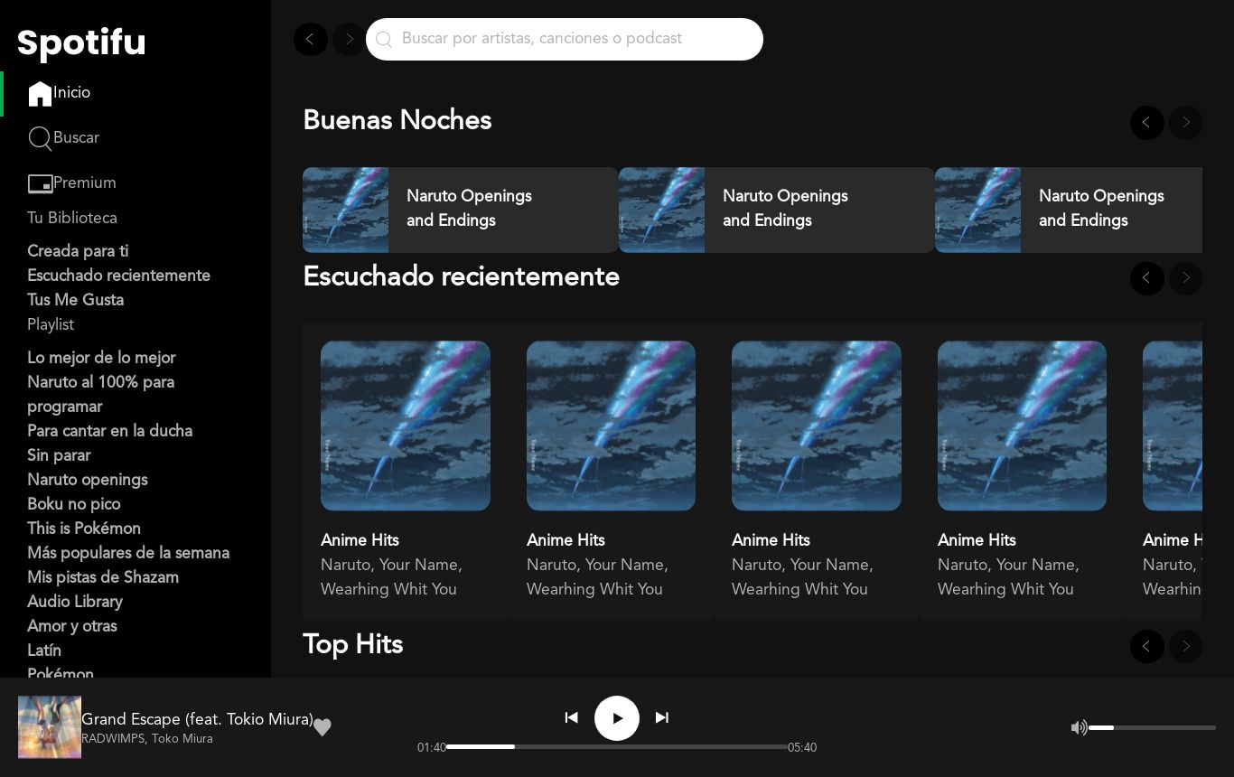 Creando una version de Spotify usando flexbox